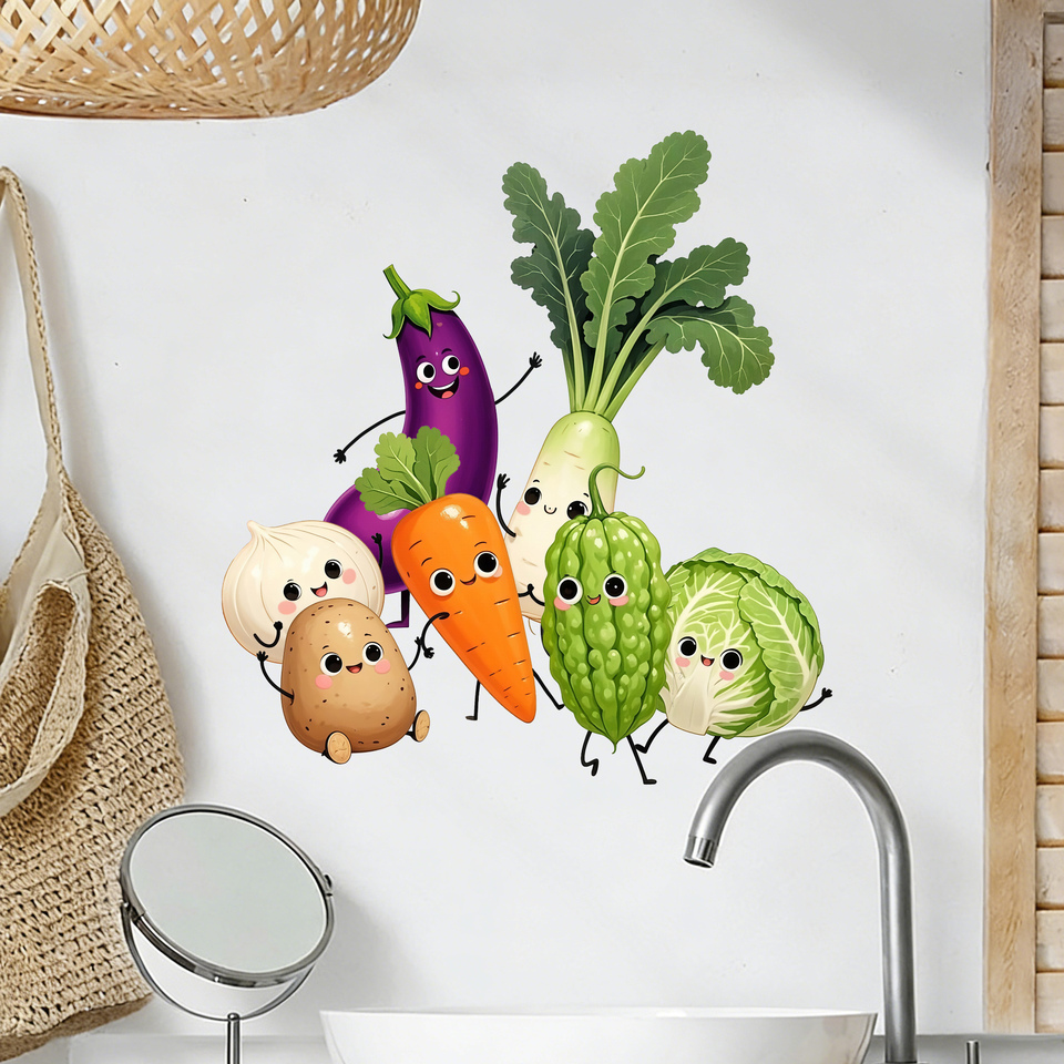 สติกเกอร์ติดผนังลายผัก แสดงอาร - Pvc Panel Background บทวิจารณ์และราคา